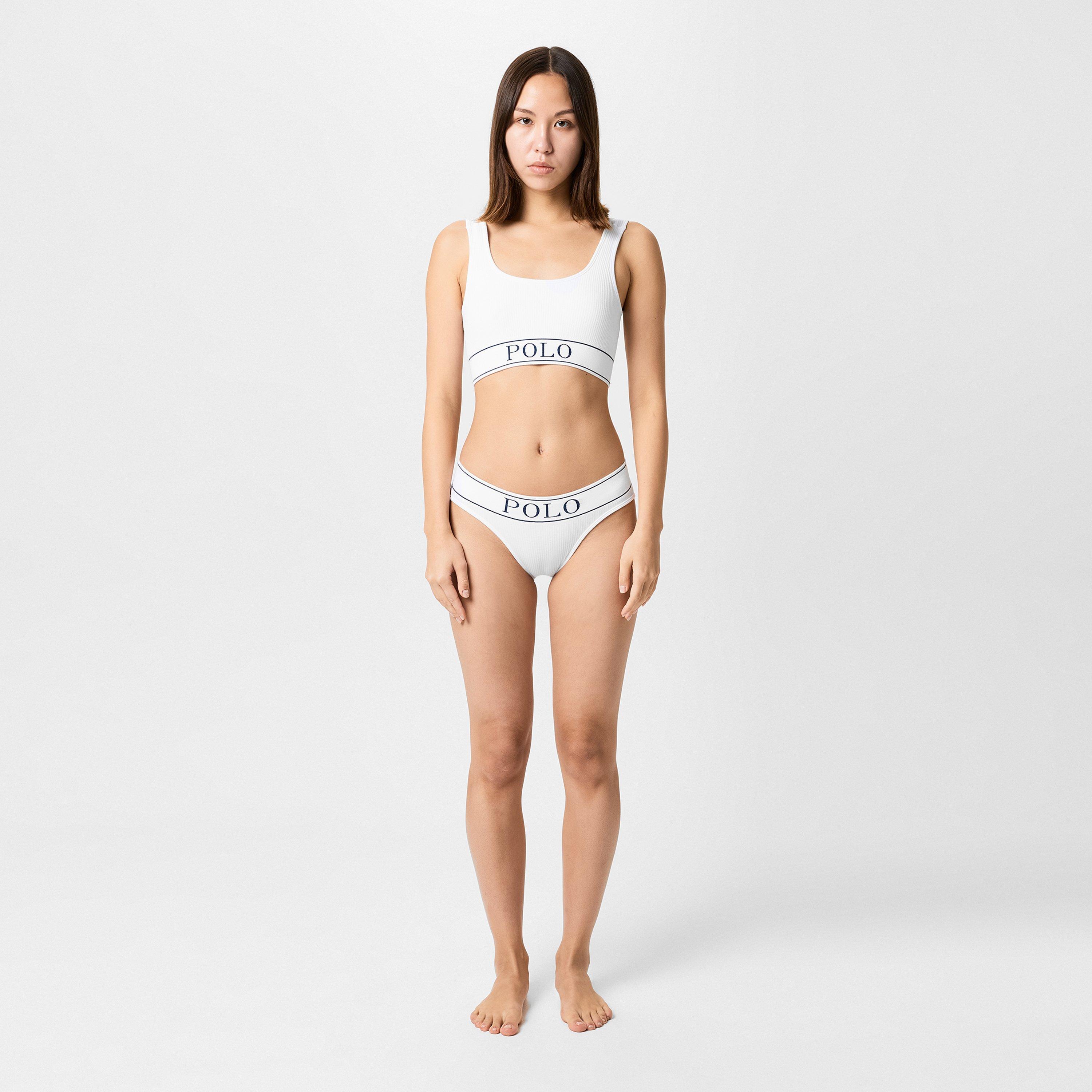 Ralph Lauren Ribbed Scoop Bra