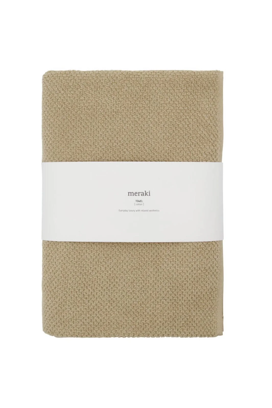 Meraki Håndklæde, Solid, 70 x 140, Safari