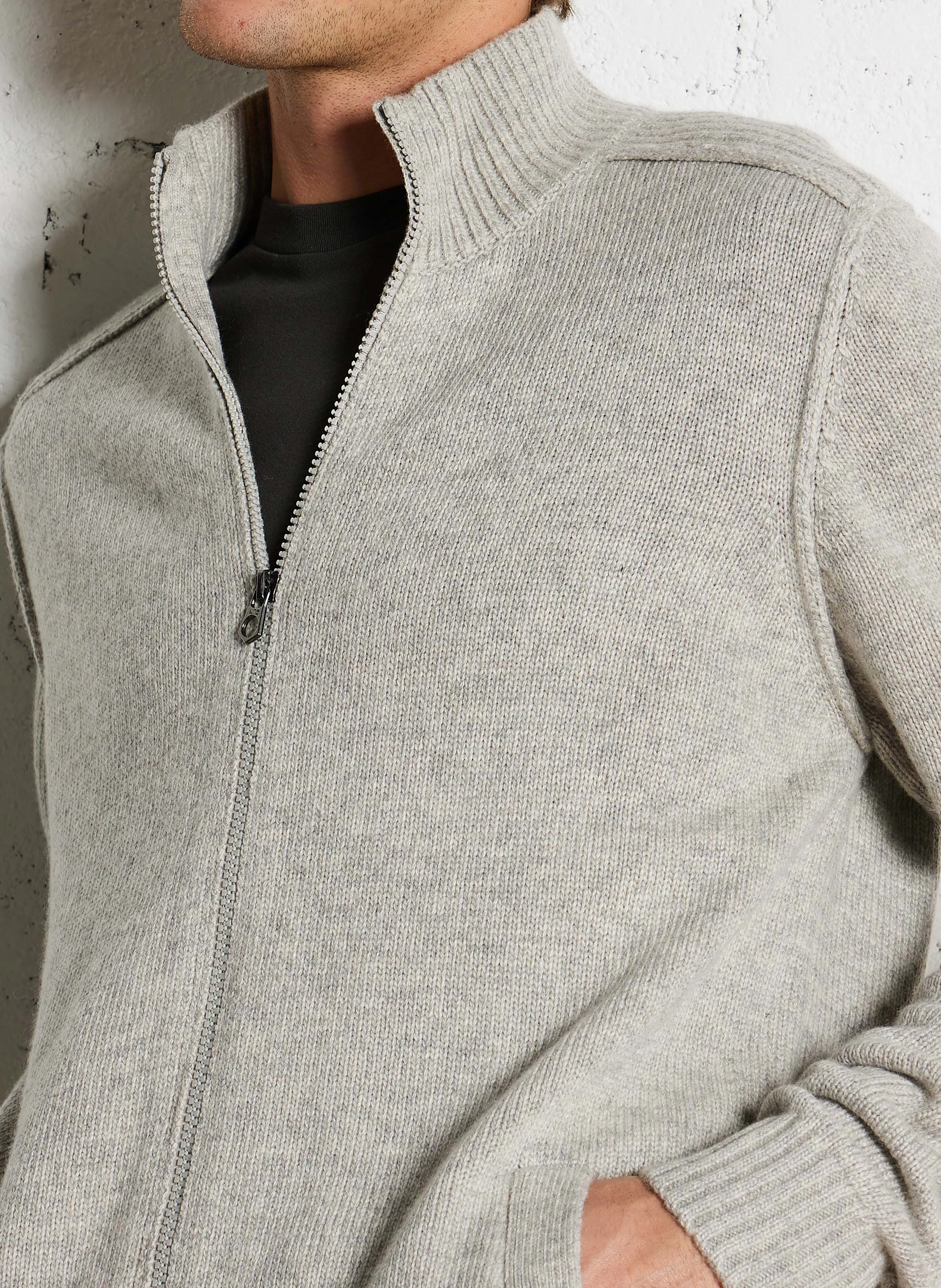 LAYA - Gilet col montant zippé| Gris