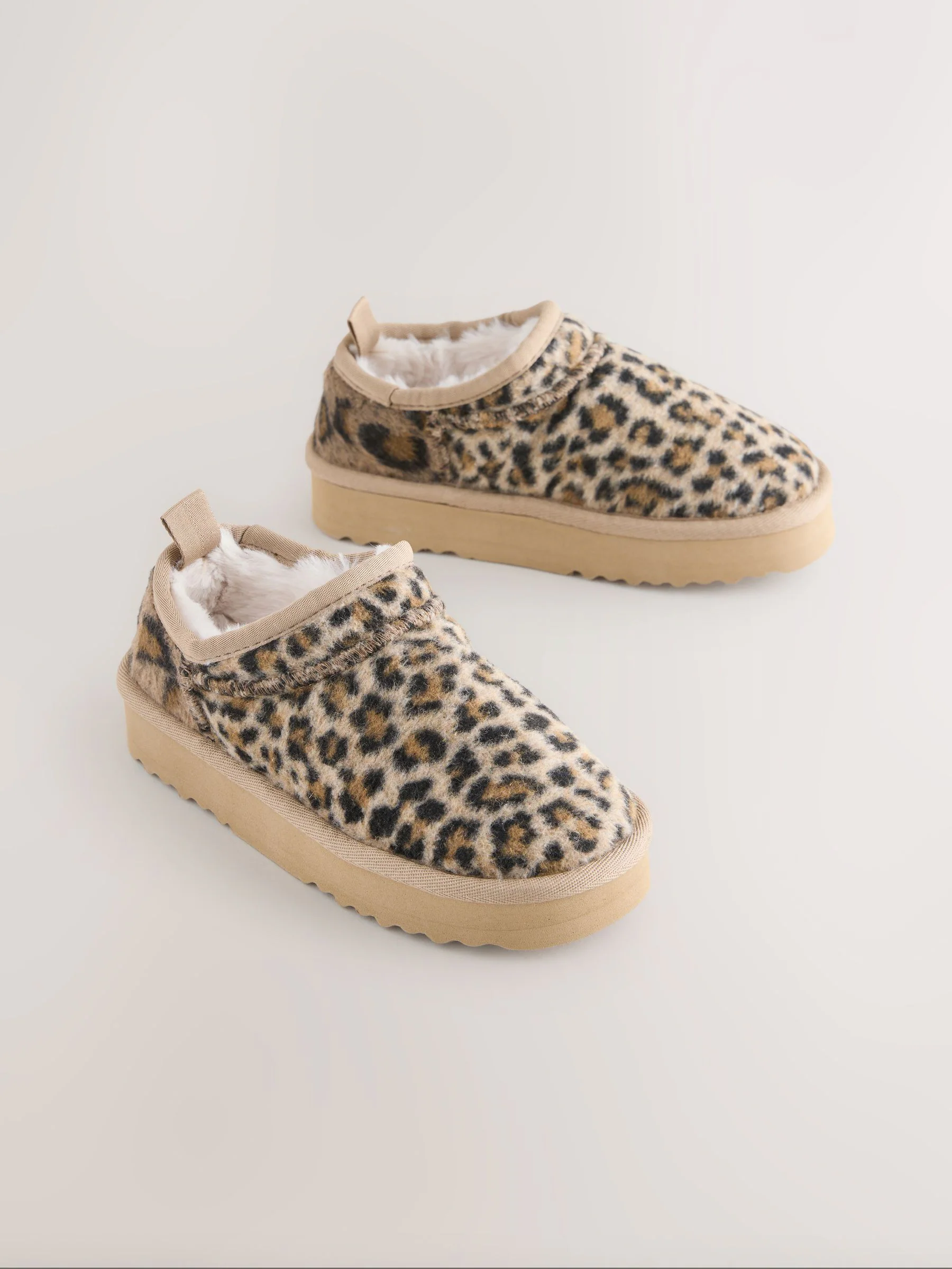 Dierenprint - Lage schoenen Shoot fleece gevoerde pantoffels