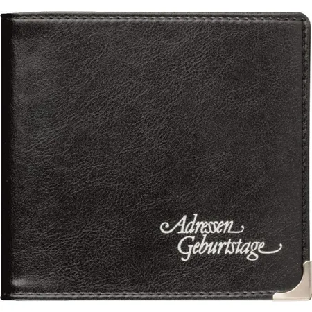 BRUNNEN Adress/Geburtstagsbuch Soft, schwarz