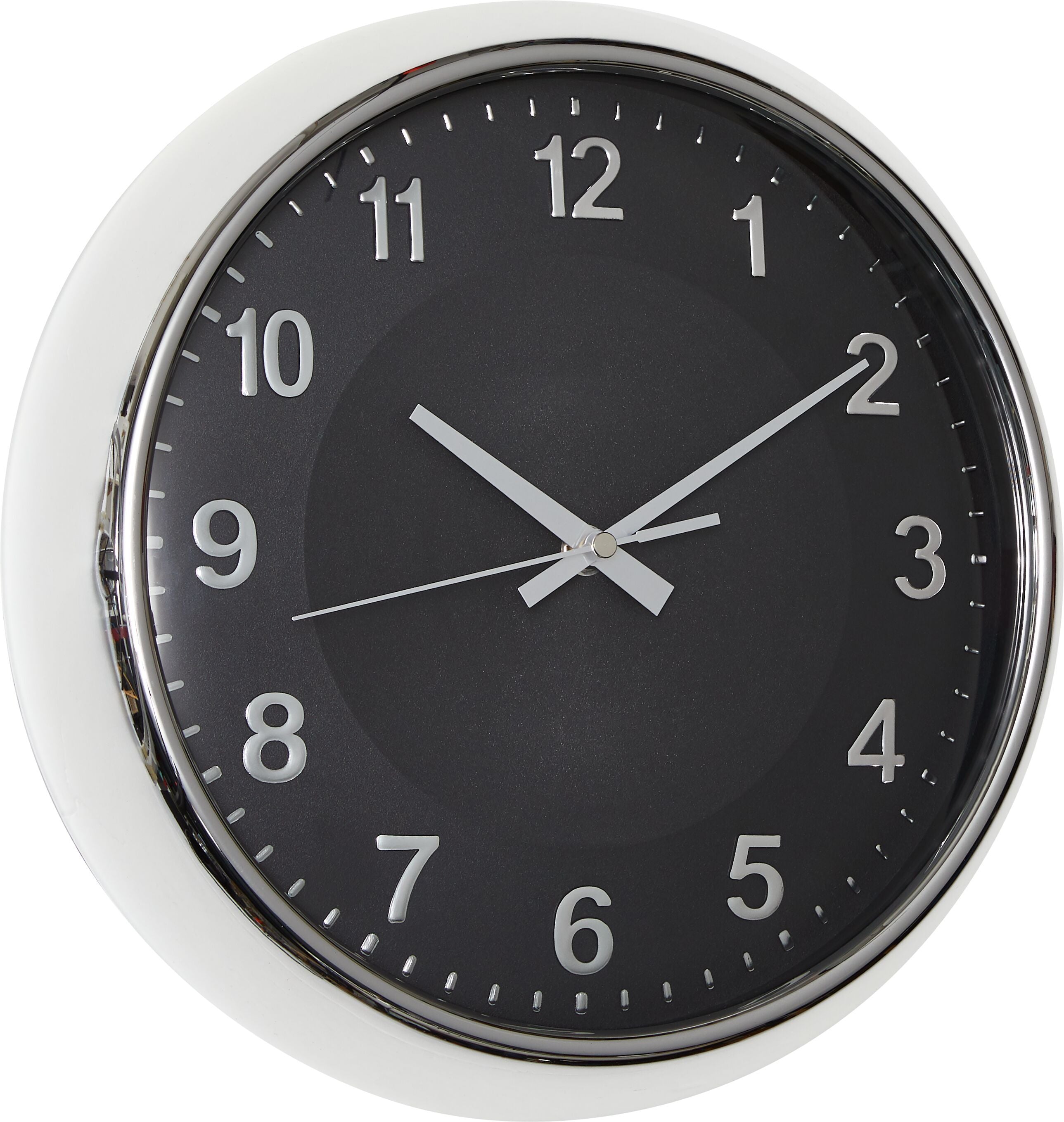 CLASSIC Wanduhr - Schwarz / B: 30.0 cm x T: 5.0 cm x H: 30.0 cm