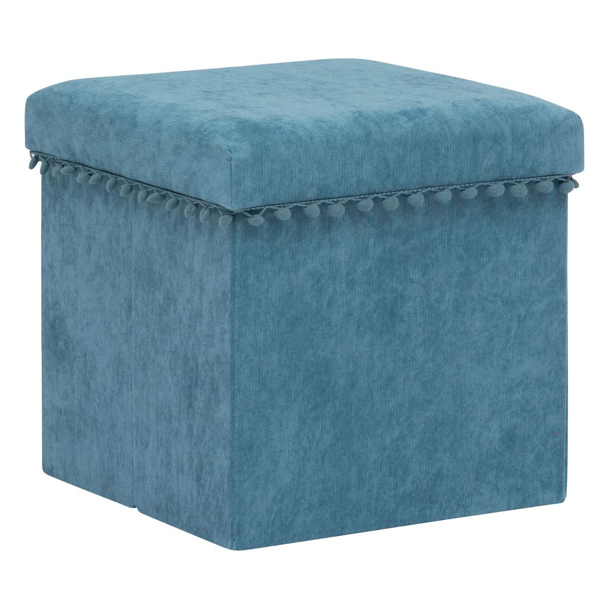 POUF PLIANT MEMO BLEU CANARD