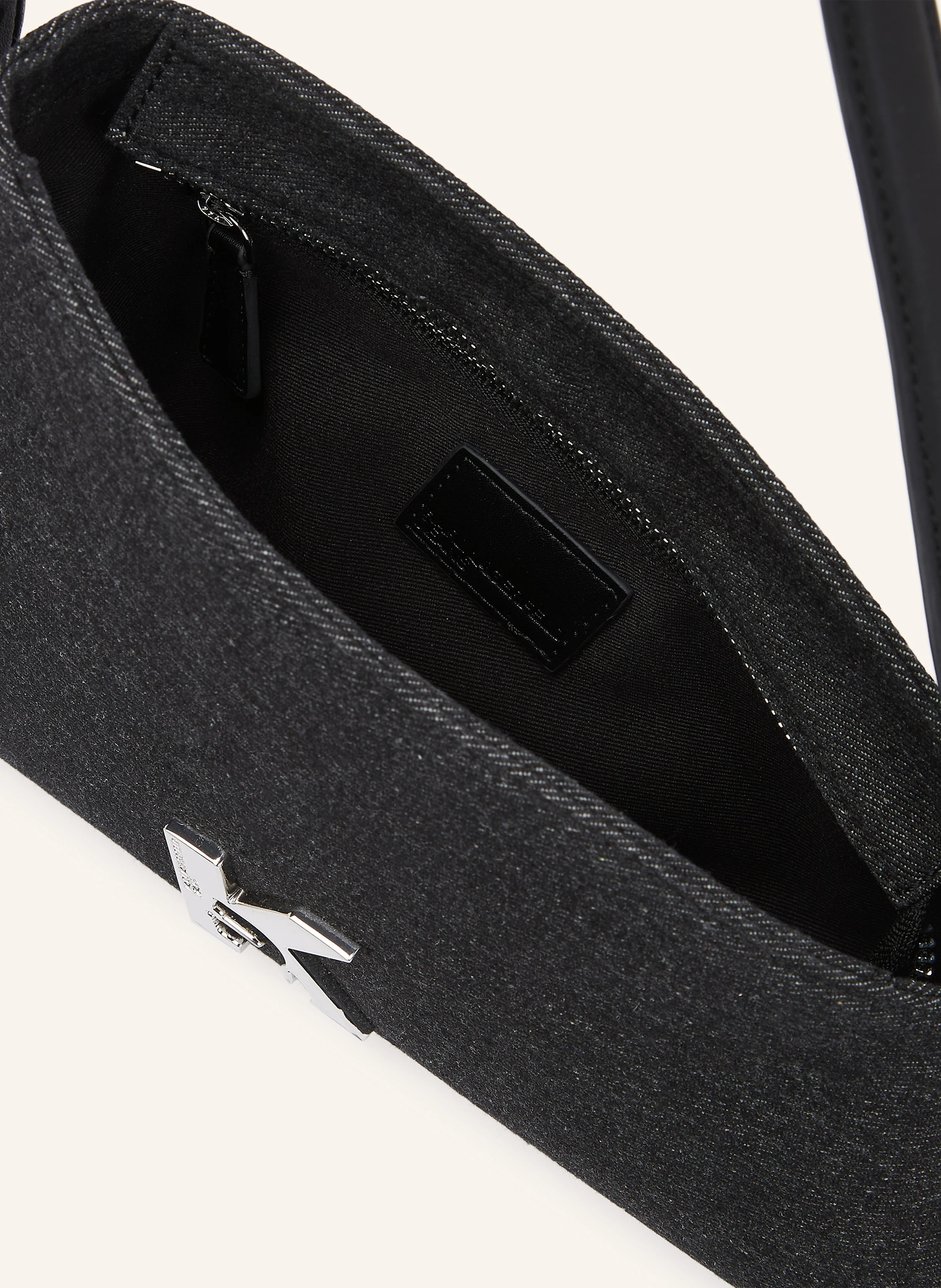 KARL LAGERFELD JEANS GEO DENIM SHOULDER BAG