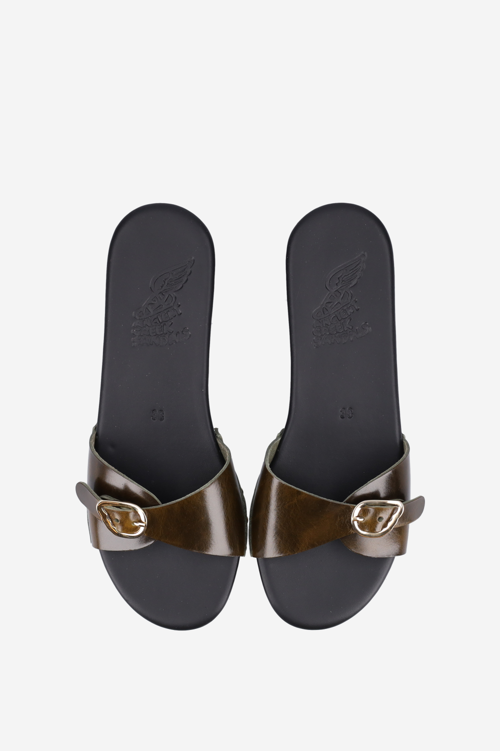 Omonia leather platform sandals