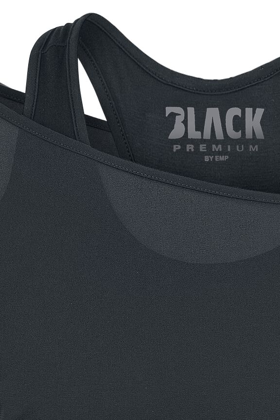 T-Shirt Noir Avec Manches Chauve-Souris | Black Premium by EMP T-Shirt Manches courtes