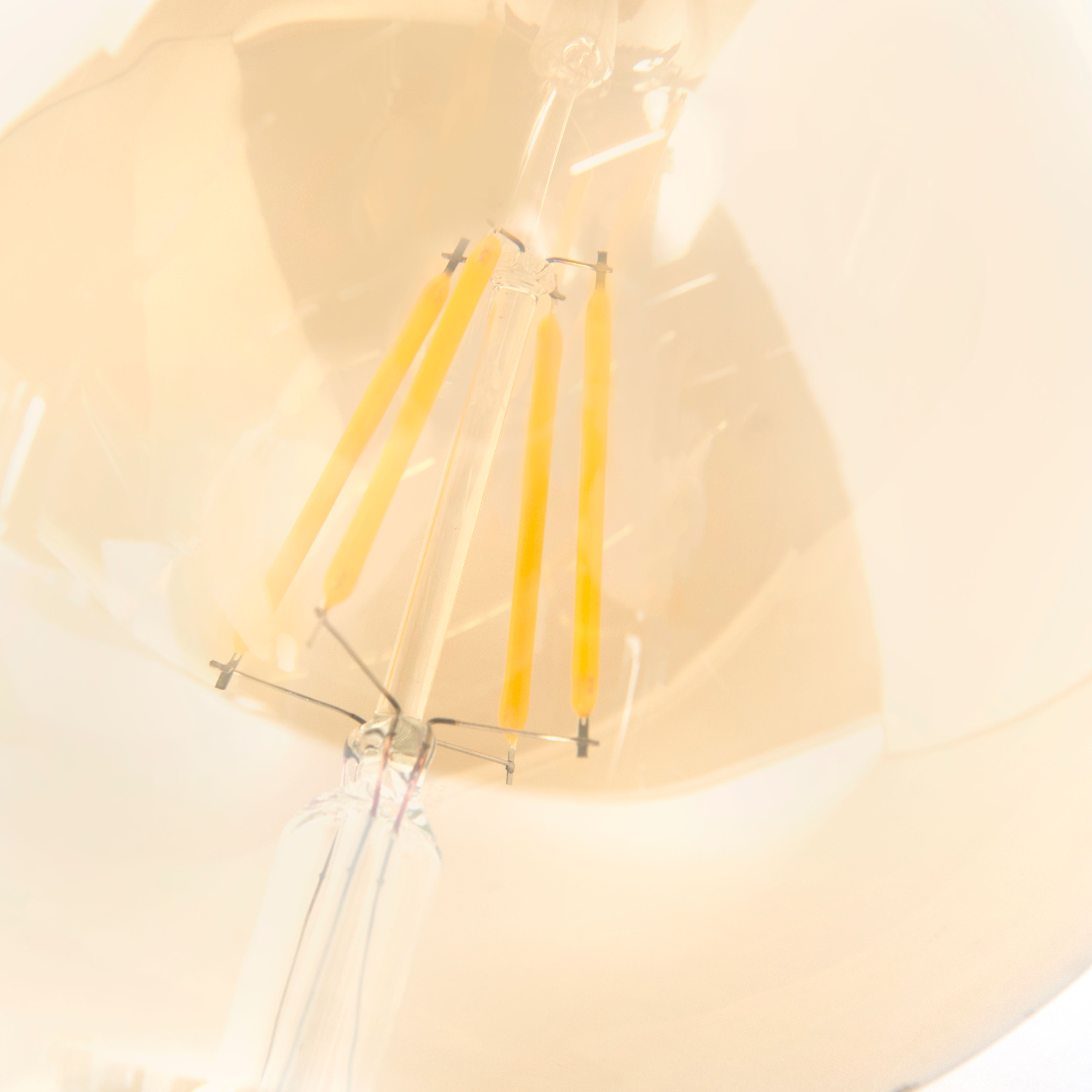 Set van 3 E27 dimbare LED lampen G125 goud 5W 450 lm 2200K