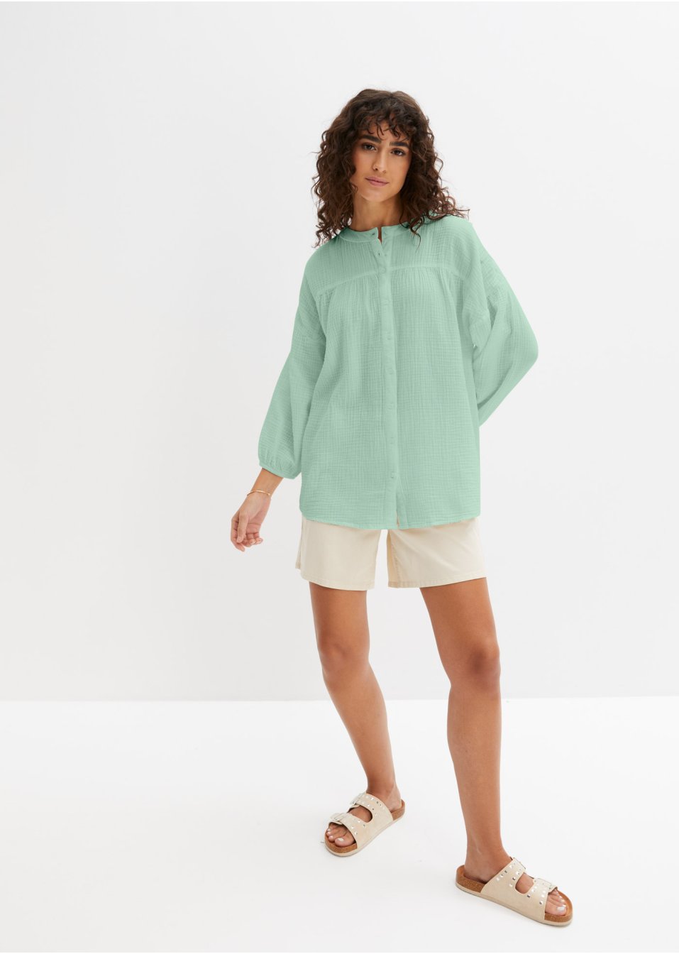 Tunique-blouse en mousseline