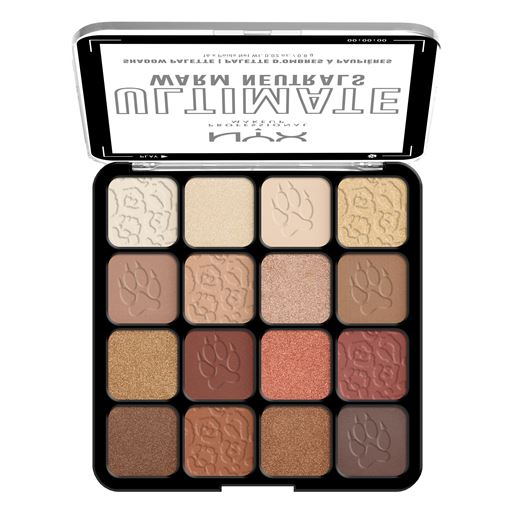 NYX Professional Makeup Ultimate Shadow Palette 16-Pan Øjenskygge, 05W Warm Neutrals