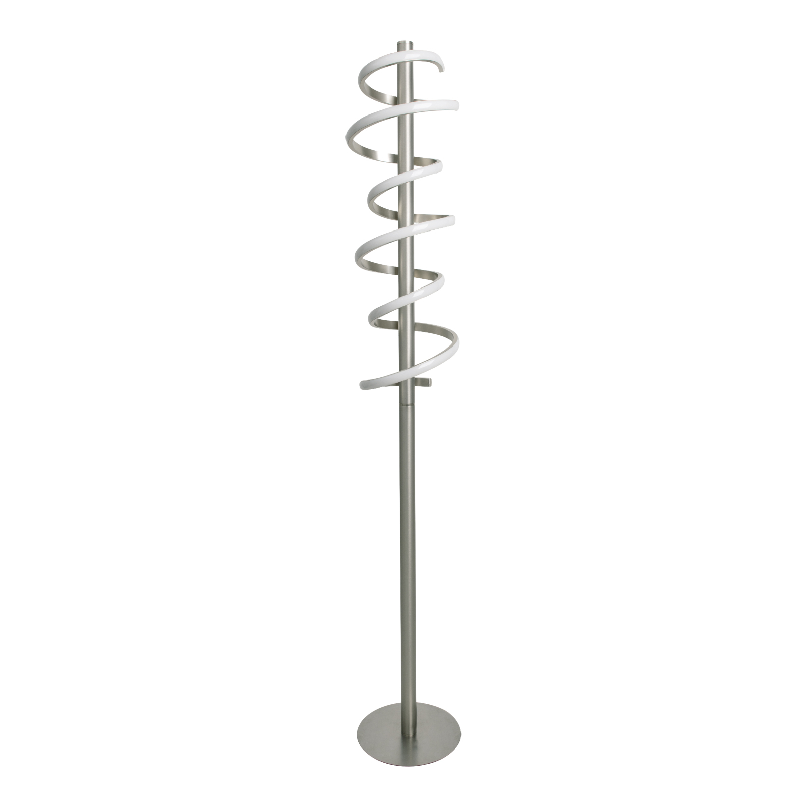 LED-Stehleuchte BELLEZA - stahlfarben - dimmbar - 140 cm