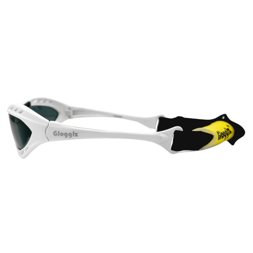 Glogglz Rayz UV-beschermde zonnebril - White