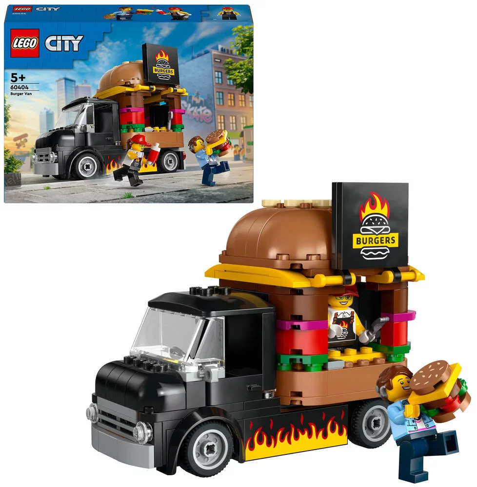 LEGO®CITY 60404 - LE FOOD-TRUCK DE BURGERS