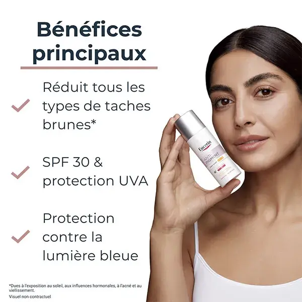 Creme de dia com cor e anti-pigmentação Eucerin Light FPS 30 50ml