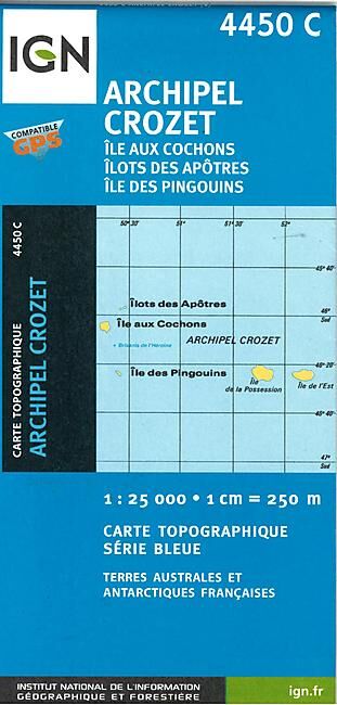 IGN - IGN 4450C ARCHIPEL CROZET 1 25 000