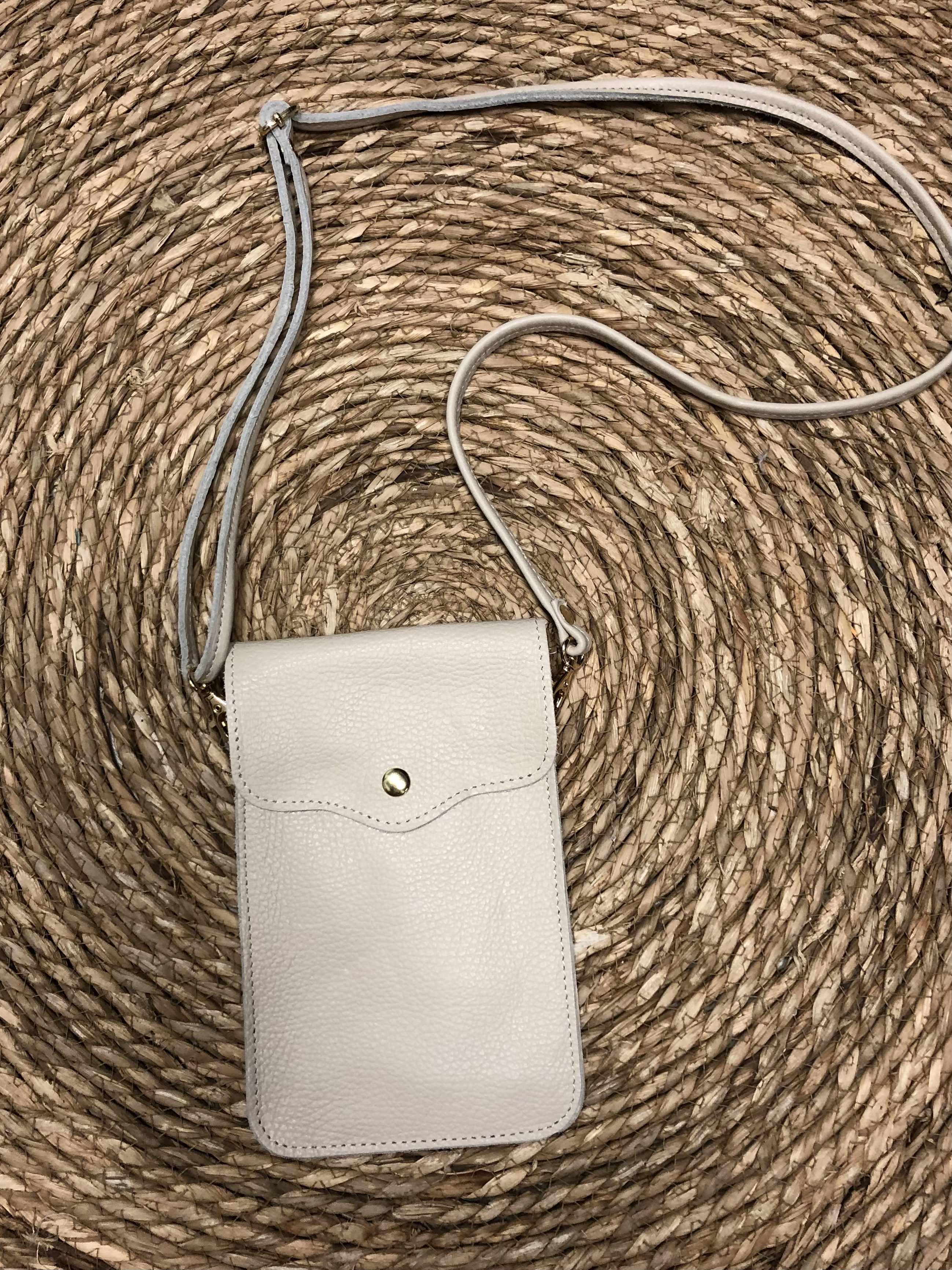Nora Phone Bag Big - Ecru