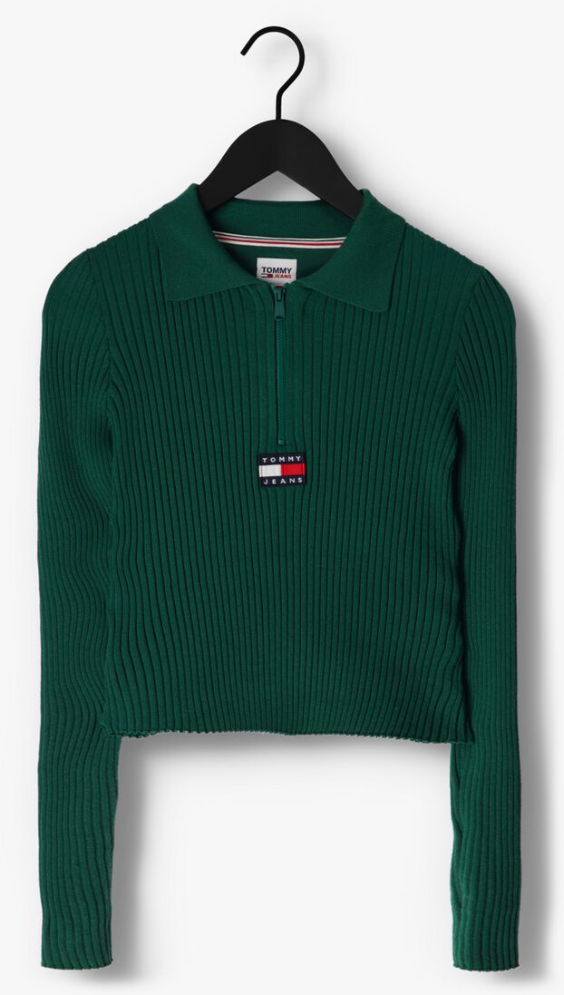 TOMMY JEANS groene tommy jeans trui sweaters half zipp