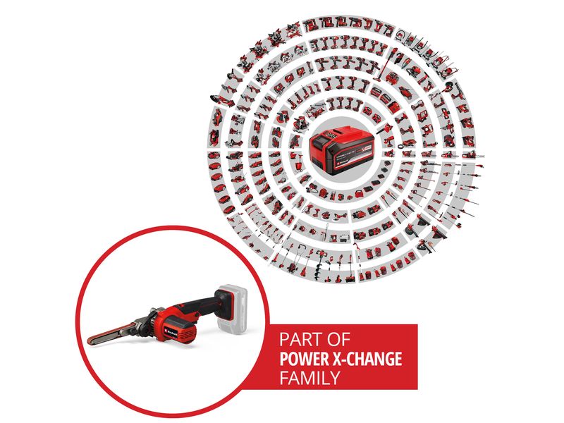 Einhell Akku-Bandfeile TE-BF 18 V Solo 18 V Power X-Change Bandschleiffmaschine