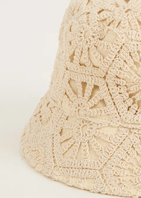 Kanten bucket hat off-white (ECRU)