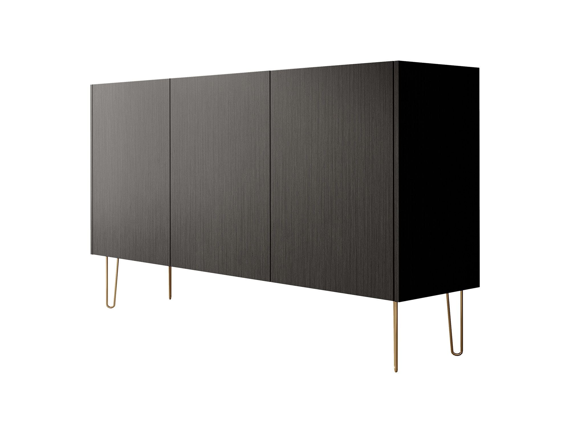 Meubella - Dressoir Hacienda - Zwart - 144 cm