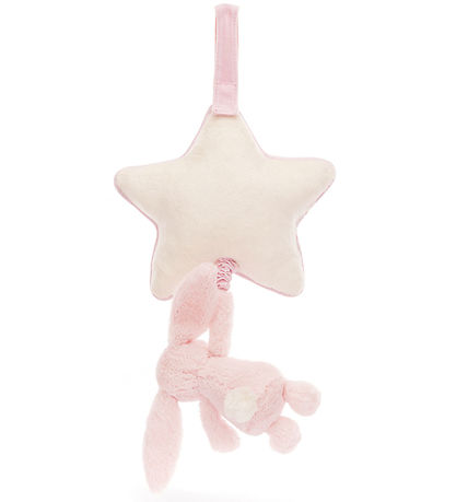 Jellycat Musikuro m. Stjerne - Bashful Bunny - Baby Pink