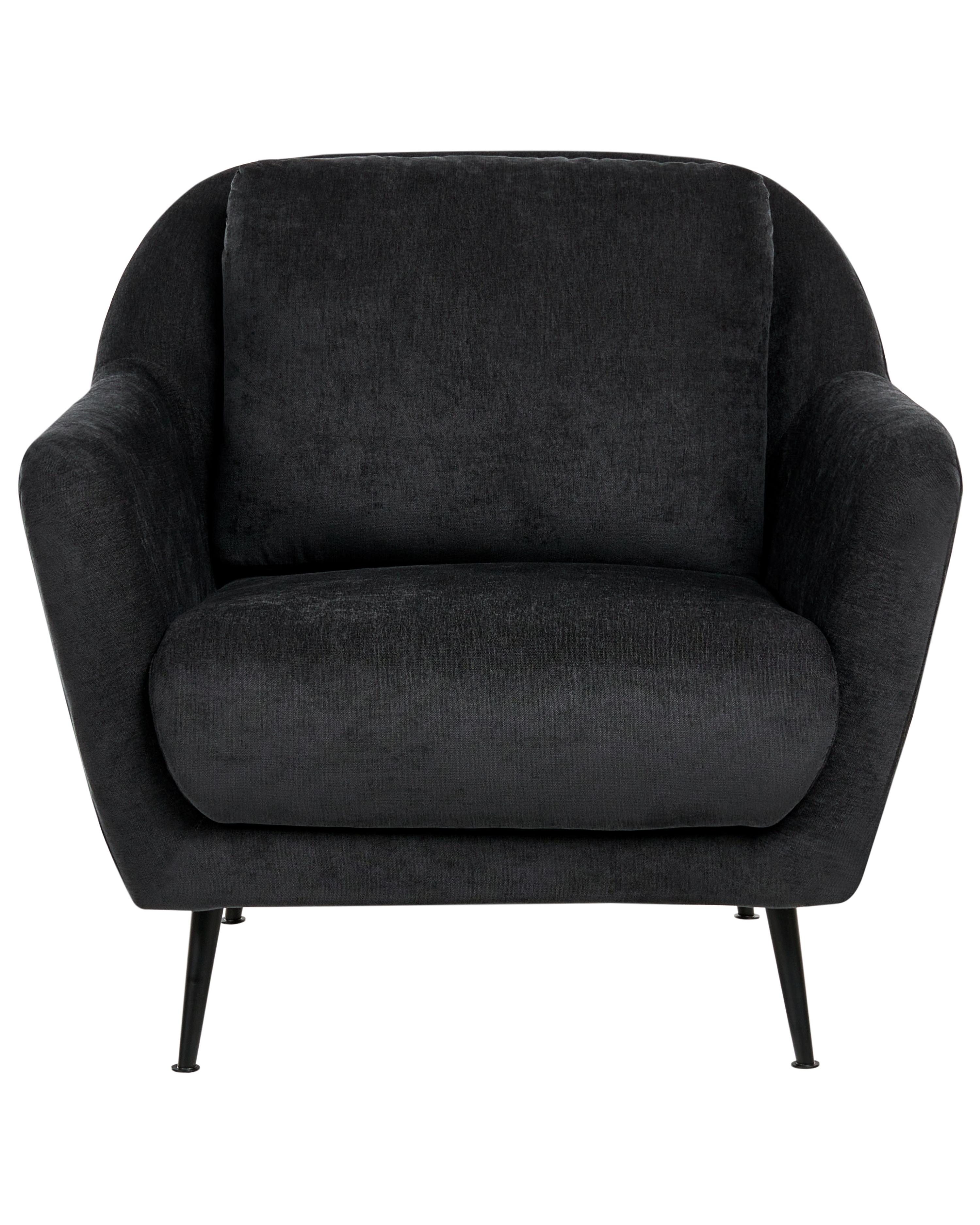 Fauteuil EIBY Chenille Zwart