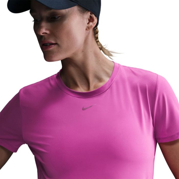 Nike Dame T-shirts Dri-FIT One Classic Short Sleeve Tee Pink