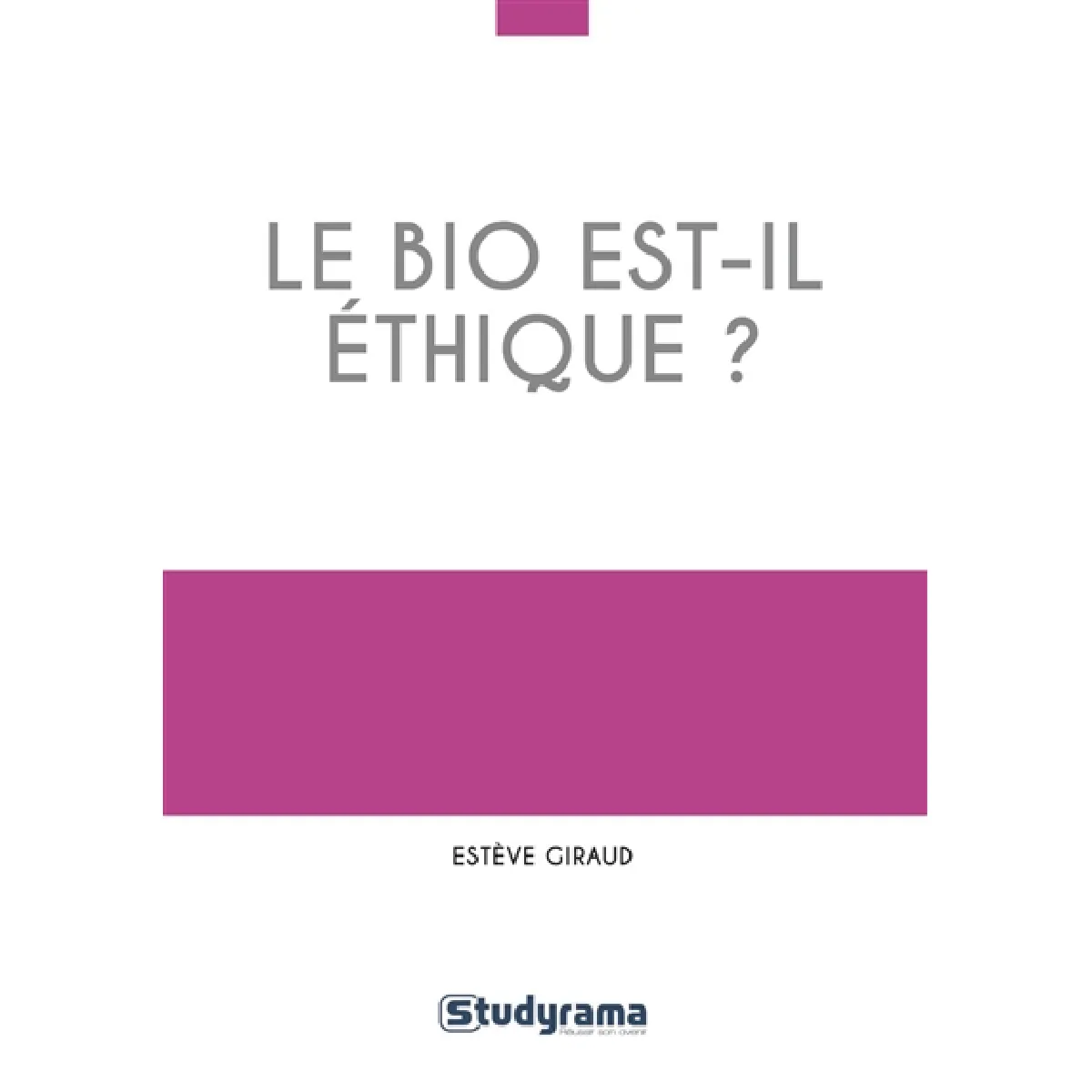 Le bio est-il éthique ? · Occasion