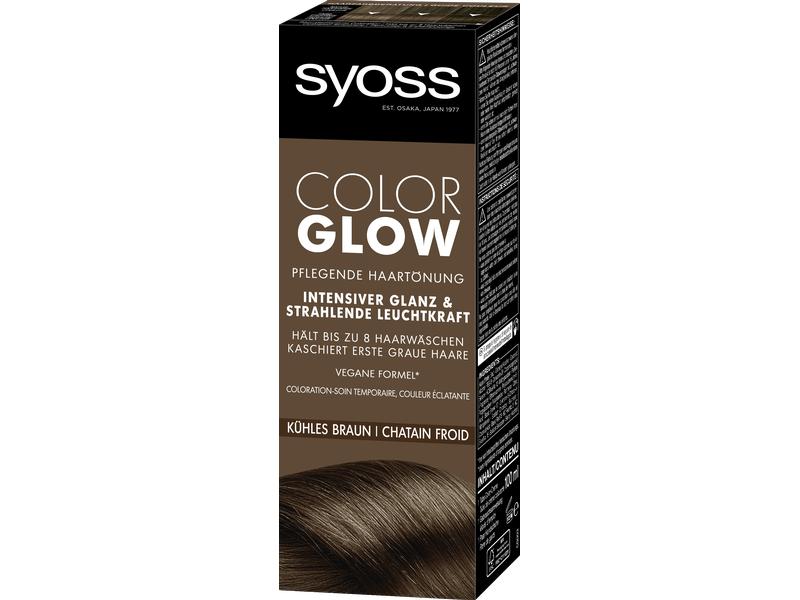 Syoss Haarcoloration Color Glow Kühles Braun Pflegende Haartönung verleiht Glanz und Leuchtkraft
