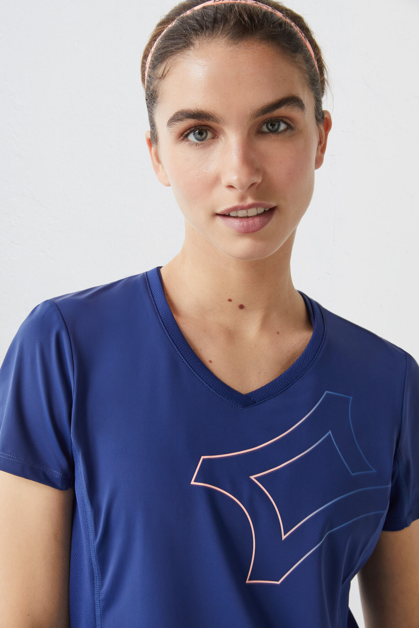 Camiseta azul-escura respirável - azul
