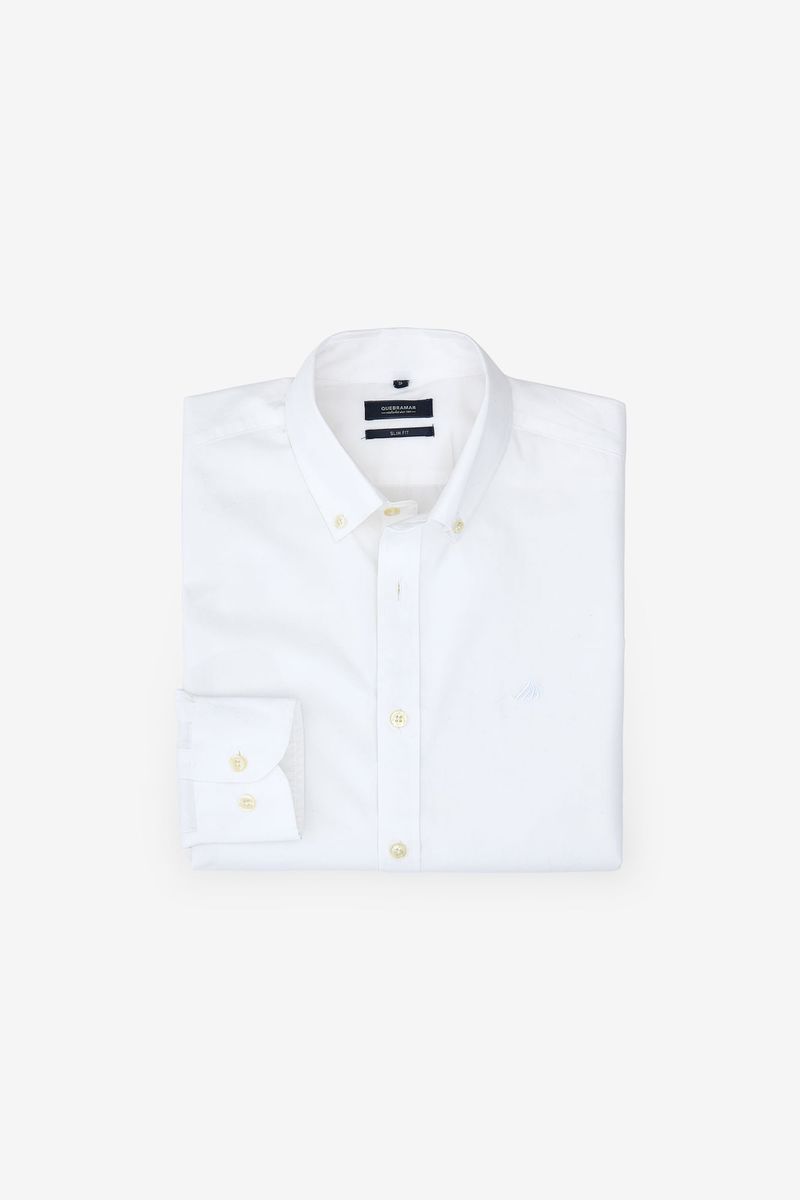 CAMISA SLIM FIT BÁSICA EM POPELINA
