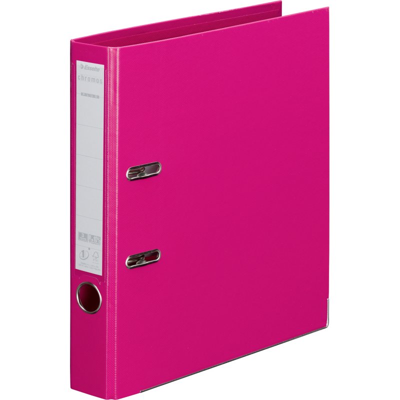 Classeur à levier cartonné Esselte Chromos Plus A4 - Dos 5 cm couleurs assorties tendance