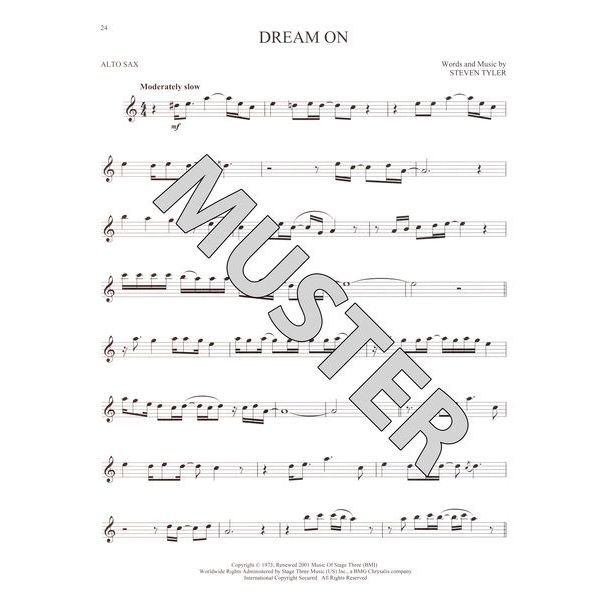 Hal Leonard Greatest Songs Of Rock A-Sax