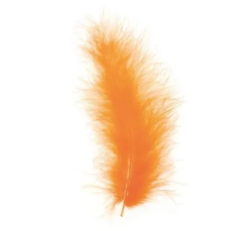 Glorex Marabufedern orange, ca.15 Stück