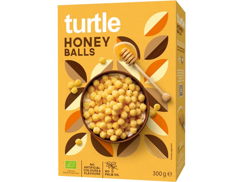 turtle Cerealien Bio Honey Balls 300 g Knusprige Cerealien-Bällchen fürs Frühstück