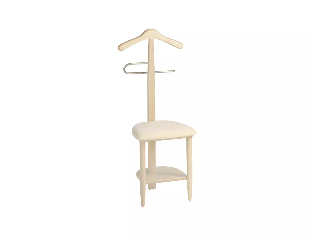 Valet de nuit - H105cm x L45cm x P41cm - hêtre massif chêne clair - Sedie