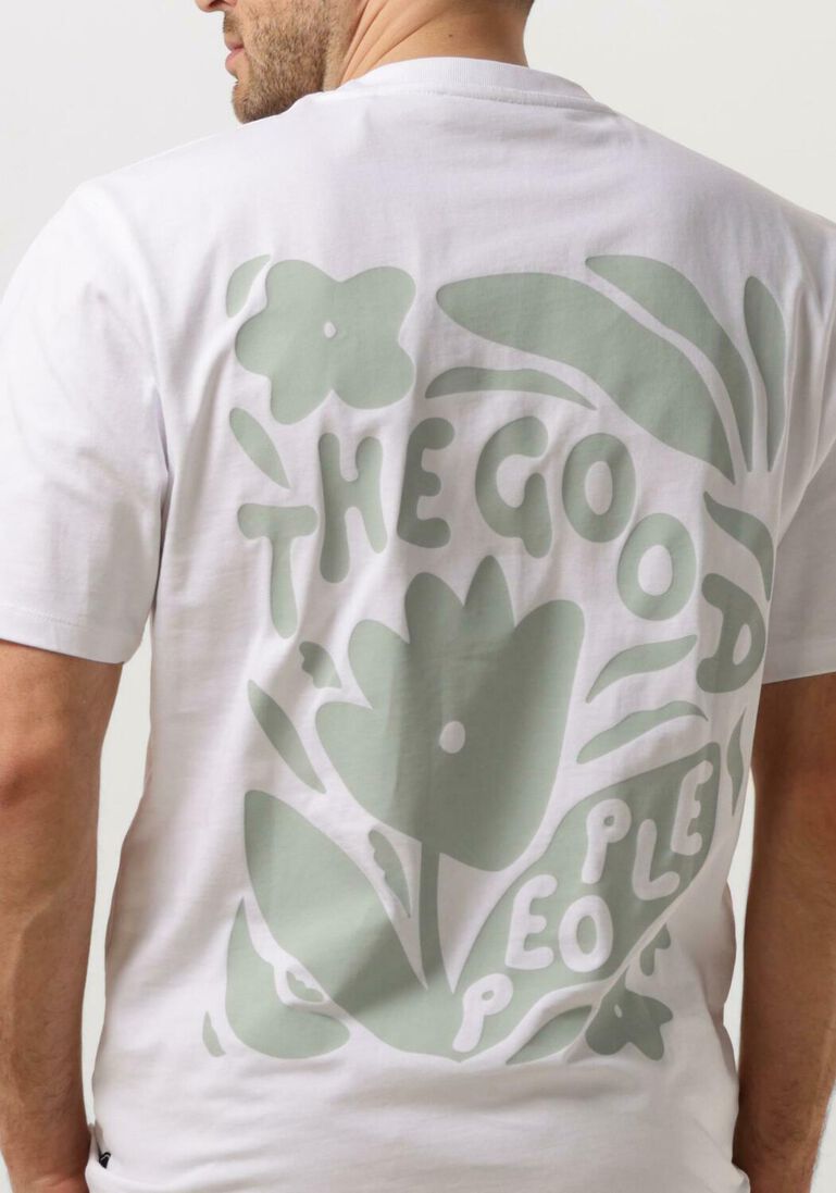 THE GOODPEOPLE witte the goodpeople t-shirt tex