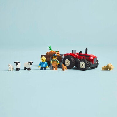 LEGO City 60461 Sett med rød traktor, henger og sau