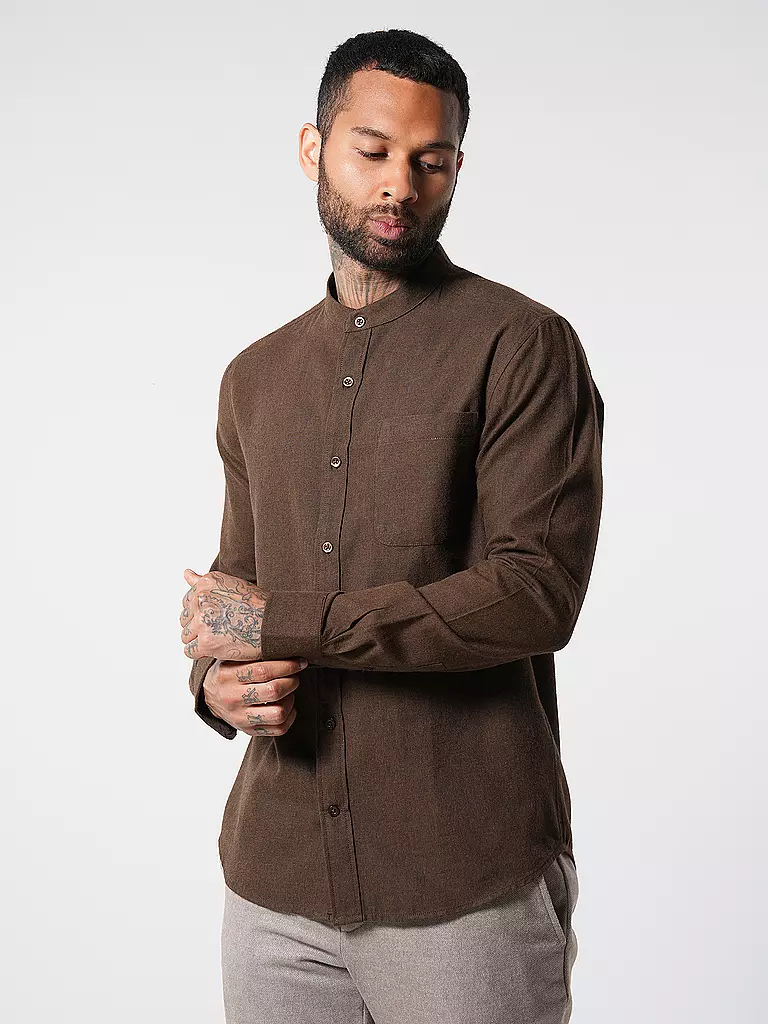 KNOWLEDGE COTTON APPAREL Flanellhemd  braun