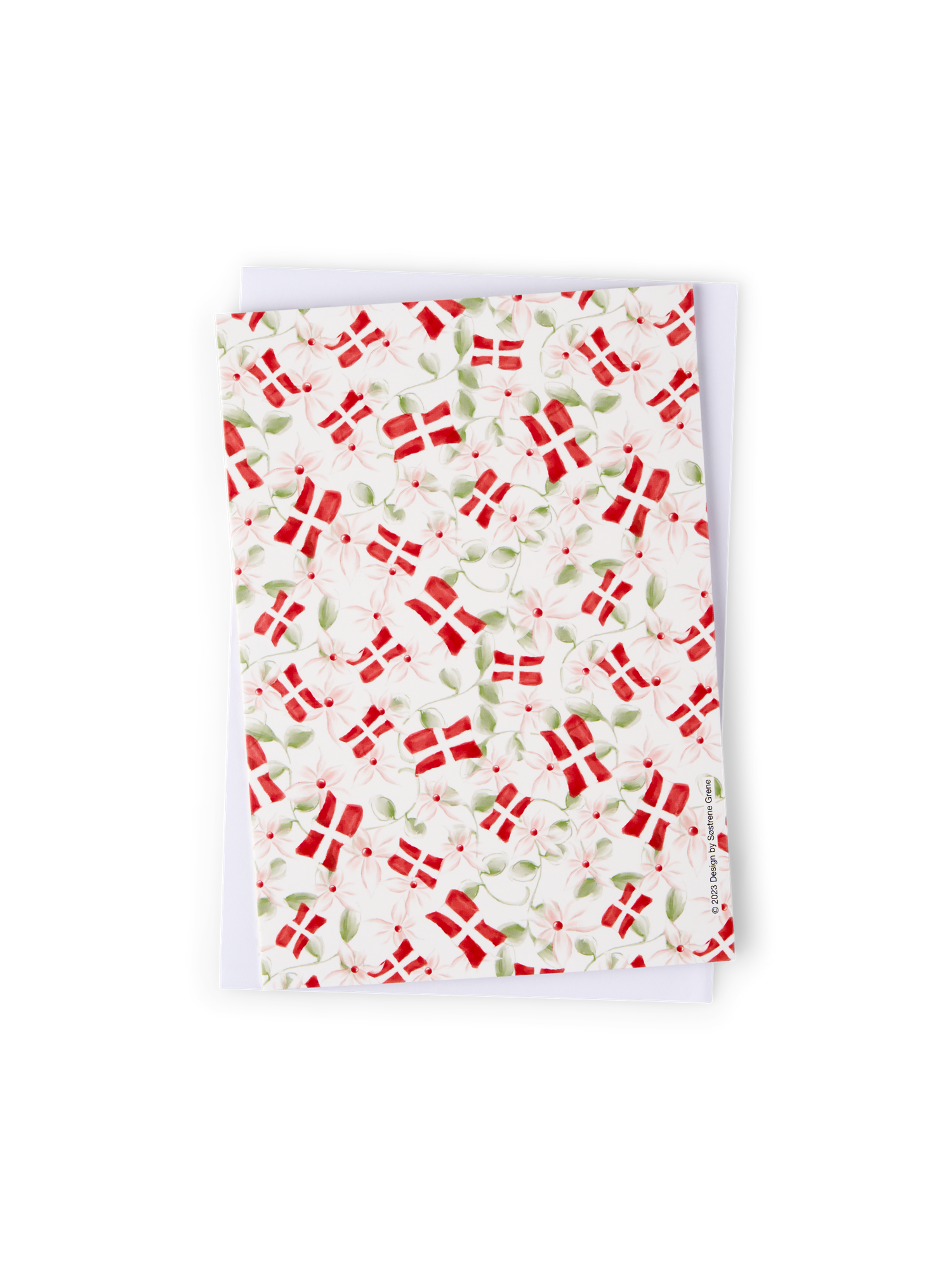 Lykønskningskort med konvolut | Papir. 13,4 x 23 cm. | White