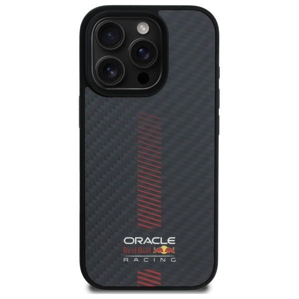 iPhone 16 Pro MagSafe Hardcase Hülle Carbon Fiber (RBHMP16L24CFGSMK) - Schwarz
