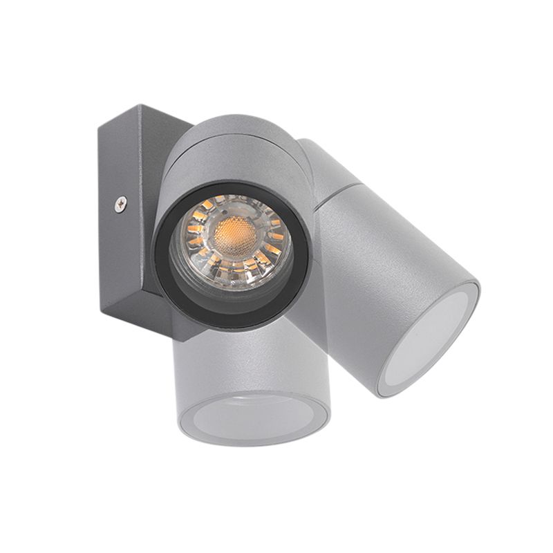 Buitenwandlamp antraciet IP44 draai- en kantelbaar - Solo