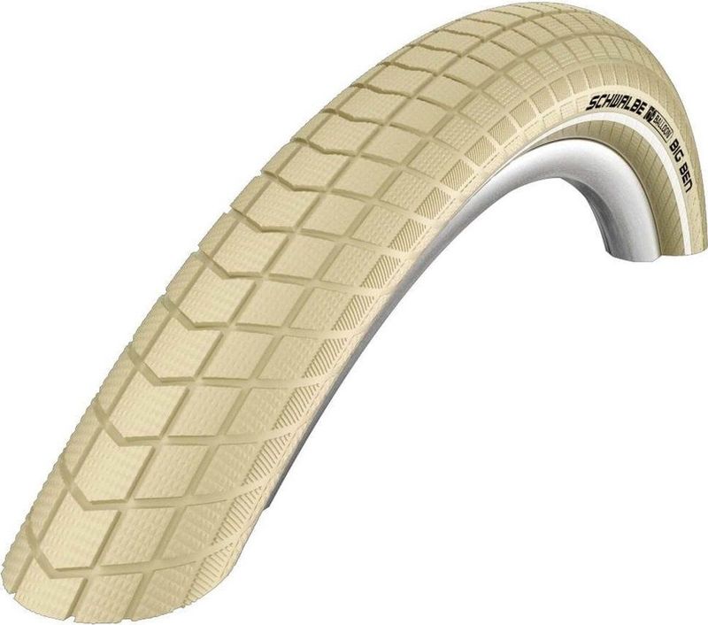 Schwalbe Buitenband - Big Ben K-Guard - 28 inch x 2.00 - Creme Reflecterend