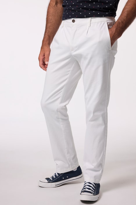 Chino FLEXNAMIC®, elastischer Bund, Bundfalte, Modern Straight Fit