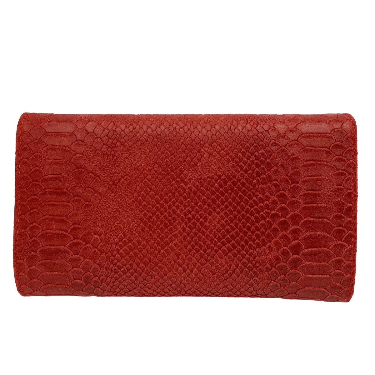 Croco print - schoudertas/clutch leer
