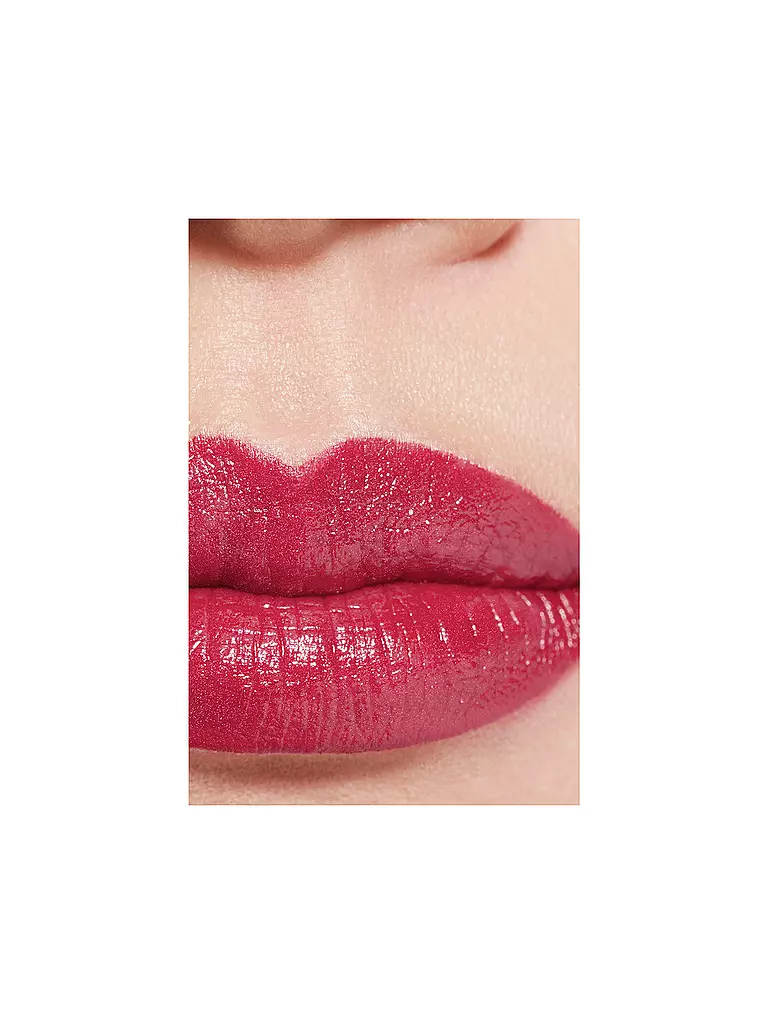CHANEL FARBINTENSIVER LIPPENSTIFT. KONZENTRIERTE LEUCHTKRAFT UND PFLEGE. NACHFÜLLBAR 2G rosa