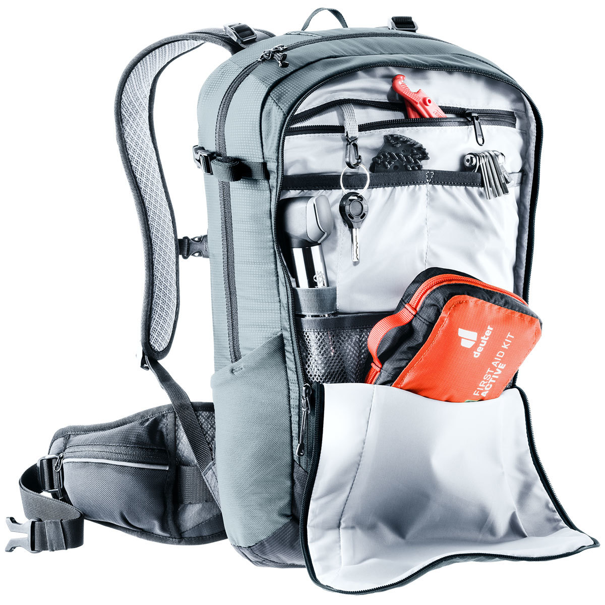 Deuter Flyt 14 Fietsrugzak Grijs/Zwart