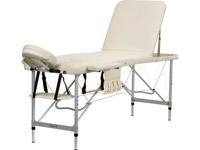 Bodyfit Massageseng i aluminium 3 sektioner beige