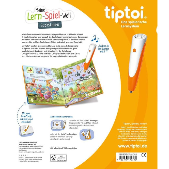 tiptoi® Buch - Meine Lern-Spiel-Welt - Buchstaben