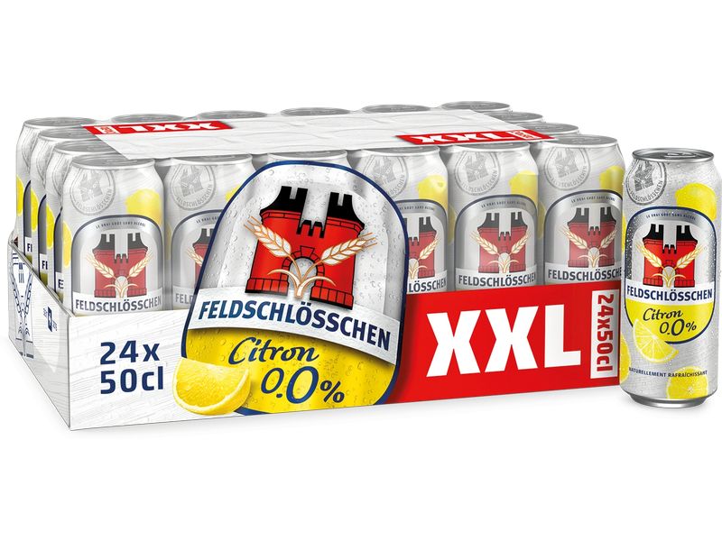 Feldschlösschen Bier Zitrone alkoholfrei 24 x 0.5 l Biermischgetränk mit Zitronenaroma ohne Alkohol