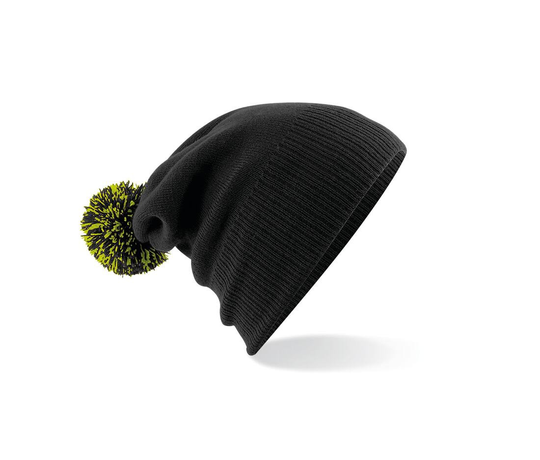 Beechfield BF450 - Bonnet Tendance avec Pompom Bicolore